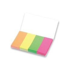 Index autoadeziv hartie, 4x50 file/set, 50mm x 20mm, culori neon, Stick'n-HO-21205