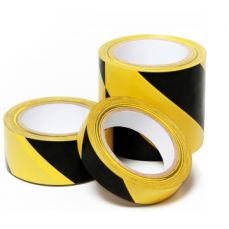Banda adeziva marcare, PVC galben/negru, 48mm x 33m, STP