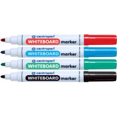 Whiteboard marker 4 culori/set, varf 3,0 mm, Centropen 8559