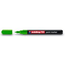 Permanent marker cu vopsea verde, varf 2,0 mm, Edding 791