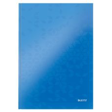 Caiet A4, 80file, dictando, coperta carton, albastra, Wow Leitz