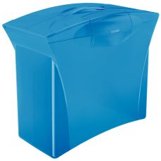 Suport plastic cu capac, pentru dosare suspendabile, albastru Vivida Europost Esselte