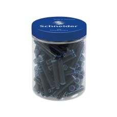 Patroane scurte, cerneala albastra, 100buc/set Schneider