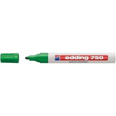 Permanent marker cu vopsea verde, varf 4,0 mm, Edding 750