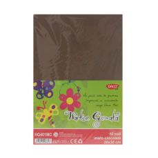 Hartie gumata A4, maro ciocolata, 10bucati/set, Daco HG401MC