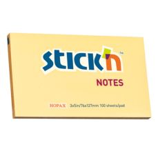 Notes autoadeziv 127mm x 76mm, 100 file/buc, portocaliu pal, Stick'n