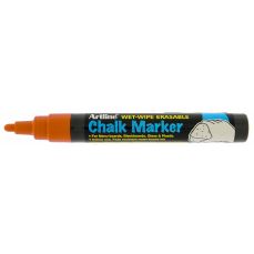 Permanent marker cu creta lichida portocaliu, varf 4,0 mm, Artline