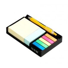 Notes autoadeziv cu suport 76mm x 76mm, 76mm x25mm, 45mm x12mm, culori asortate pastel si neon, Stic