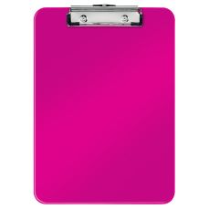 Clipboard simplu roz metalizat A4, plastic rigid, Wow Leitz
