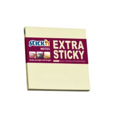 Notes autoadeziv 76mm x 76mm, 90 file/buc, galben pastel, extra sticky Stick'n