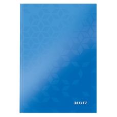 Caiet A5, 80file, dictando, coperta carton, albastru, Wow Leitz