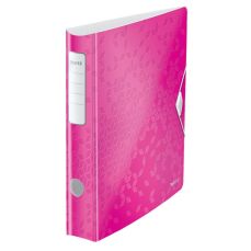 Biblioraft 6,5cm, roz metalizat, 180 grade Active Wow Leitz