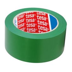 Banda adeziva marcare, PVC verde, 50mm x 33m, Tesa