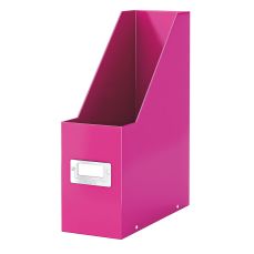 Suport vertical carton laminat, roz, latime 10cm, Click&Store Leitz