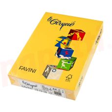 Hartie copiator A4, 80g, colorata in masa galben stralucitor, 200 Favini