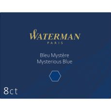 Patroane lungi, cerneala albastra(mystery blue) permanenta, 8buc/set, S0110910 Waterman