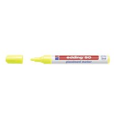 Permanent marker pentru suprafete din sticla, galben, varf 3,0 mm, Edding 90