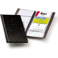 Clasor pentru carti vizita negru A4/2, 4/pagina, Visifix 238001 Durable