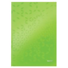 Caiet A4, 80file, matematica, coperta carton, verde, Wow Leitz
