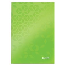 Caiet A5, 80file, matematica, coperta carton, verde, Wow Leitz