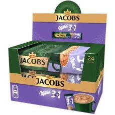 Cafea instant Jacobs 3 in 1 Milka, 24 bucati x18g