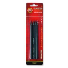 Creion grafit fara lemn, HB, 2B, 4B, 6B, Progresso, 4buc/blister, Koh-I-Noor