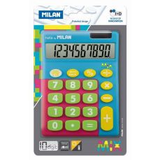 Calculator de birou 10 digit, albastru, Mix Milan