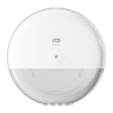 Dispenser din plastic alb pentru hartie igienica Smart One, Tork 680000