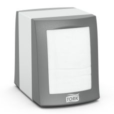 Dispenser din metal gri pentru servetele de masa Counterfold, Tork 271800
