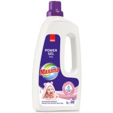 Detergent gel pentru tesaturi, 1L, Maxima Power Gel Baby Sano