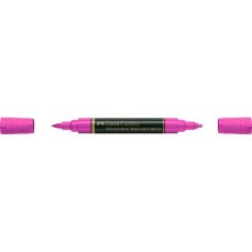 Marker solubil in apa, roz purpuriu, 125, 2 varfuri, A.Durer, Faber Castell-FC160425