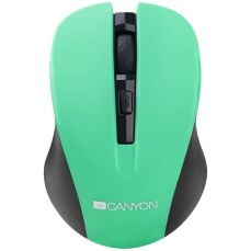 Mouse optic, wireless, 3 butoane si 1 scroll, verde, CNE-CMSW1GR, Canyon