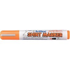 Permanent marker pentru textile, portocaliu fluorescent, varf 2,0 mm, Artline T-Shirt