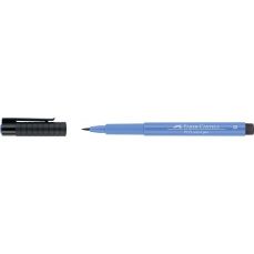 Permanent marker albastru ultramarin, 120, pentru desen, varf pensula, B, Pitt Artist Pen, Faber Cas