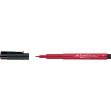 Permanent marker rosu deschis, 121, pentru desen, varf pensula, B, Pitt Artist Pen, Faber Castell-FC