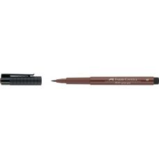 Permanent marker maro roscat, 169, pentru desen, varf pensula, B, Pitt Artist Pen, Faber Castell-FC1