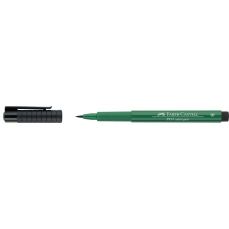 Permanent marker verde inchis, 264, pentru desen, varf pensula, B, Pitt Artist Pen, Faber Castell