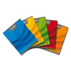 Caiet A5, 60file, dictando, diferite culori, Office Aurora