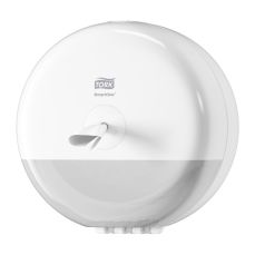 Dispenser din plastic alb pentru hartie igienica SmartOne, Tork 681000