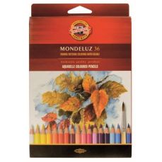 Creioane colorate acuarela, 36culori/set, fructe, Mondeluz Aquarell, Koh-I-Noor
