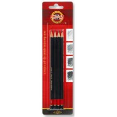 Set creioane arta HB-6B, 4buc/set, blister, Toison D'or Art 1900 Koh-I-Noor