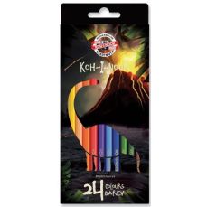 Creioane colorate 24culori/set, Dino Koh-I-Noor