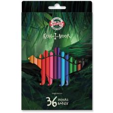Creioane colorate 36culori/set, Dino Koh-I-Noor