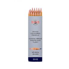 Creion cu mina bicolora, rosu-albastru, 12buc/cut, Koh-I-Noor