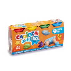 Plastilina usoara 8 culori/set Baby Carioca 43180