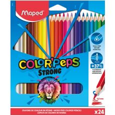 Creioane colorate 24culori/set, Color Peps Strong Maped