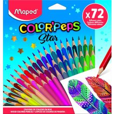Creioane colorate 72culori/set, Color Peps Star Maped