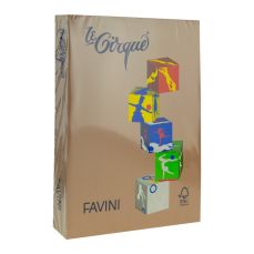 Hartie copiator A4, 80g, colorata in masa maro, 300 Favini