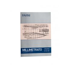 Hartie milimetrica A4, 10coli/top, 80g, Favini