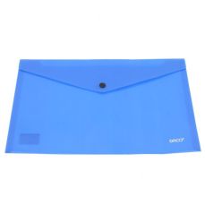 Mapa plastic cu capsa A5 albastru Daco